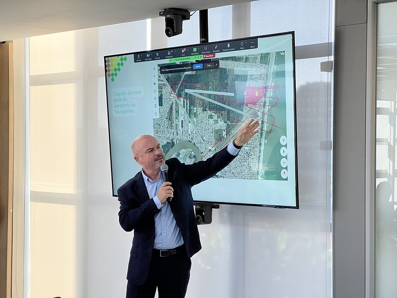 Segunda pista do Aeroporto de  Navegantes é anunciada pelo Governo do Estado