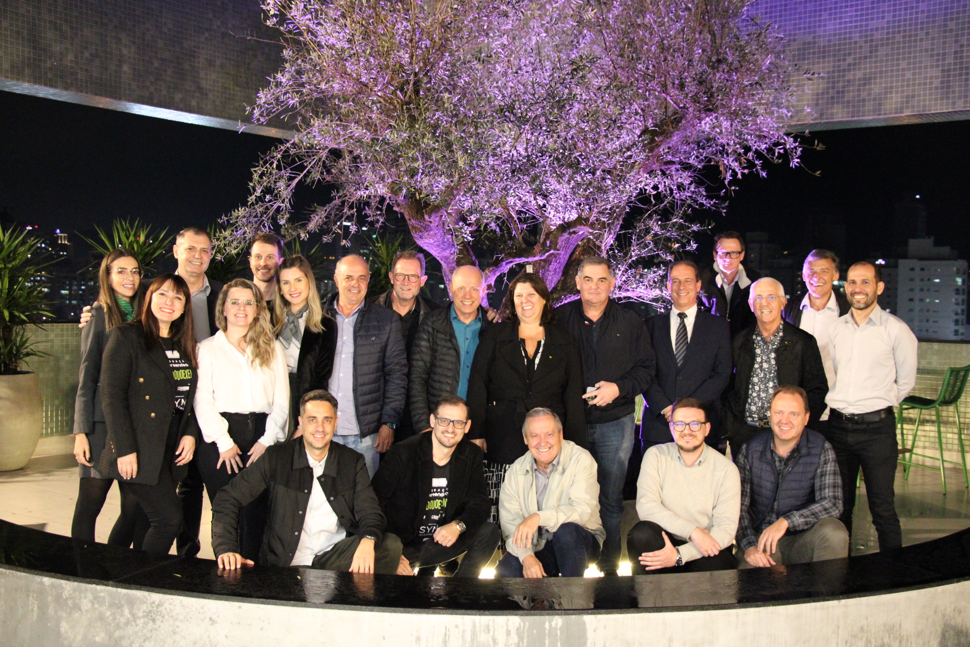 Diretoria da ACIBr visita nova sede administrativa da Sicredi Vale Litoral SC