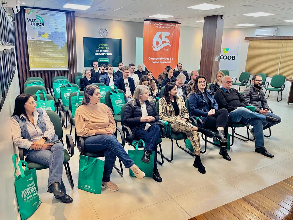 Início do Mês dos Núcleos reúne público na ACIC Concórdia