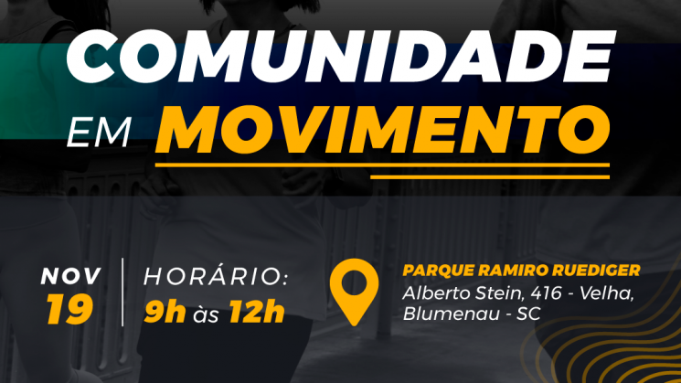 Em Blumenau, Núcleo Atividades Físicas realiza evento para a comunidade no Parque Ramiro Ruediger Em Blumenau, Núcleo Atividades Físicas realiza evento para a comunidade no Parque Ramiro Ruediger
