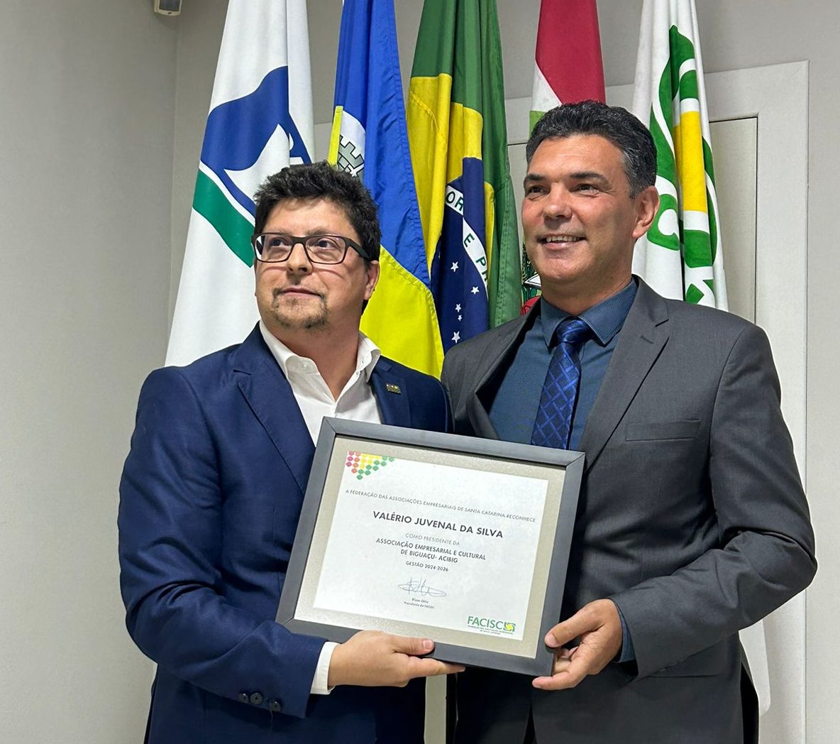 Valério Juvenal da Silva assume Acibig Biguaçu Valério Juvenal da Silva assume Acibig Biguaçu