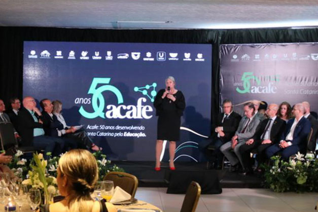 ACIBr marca presença no evento de comemoração aos 50 anos da Acafe