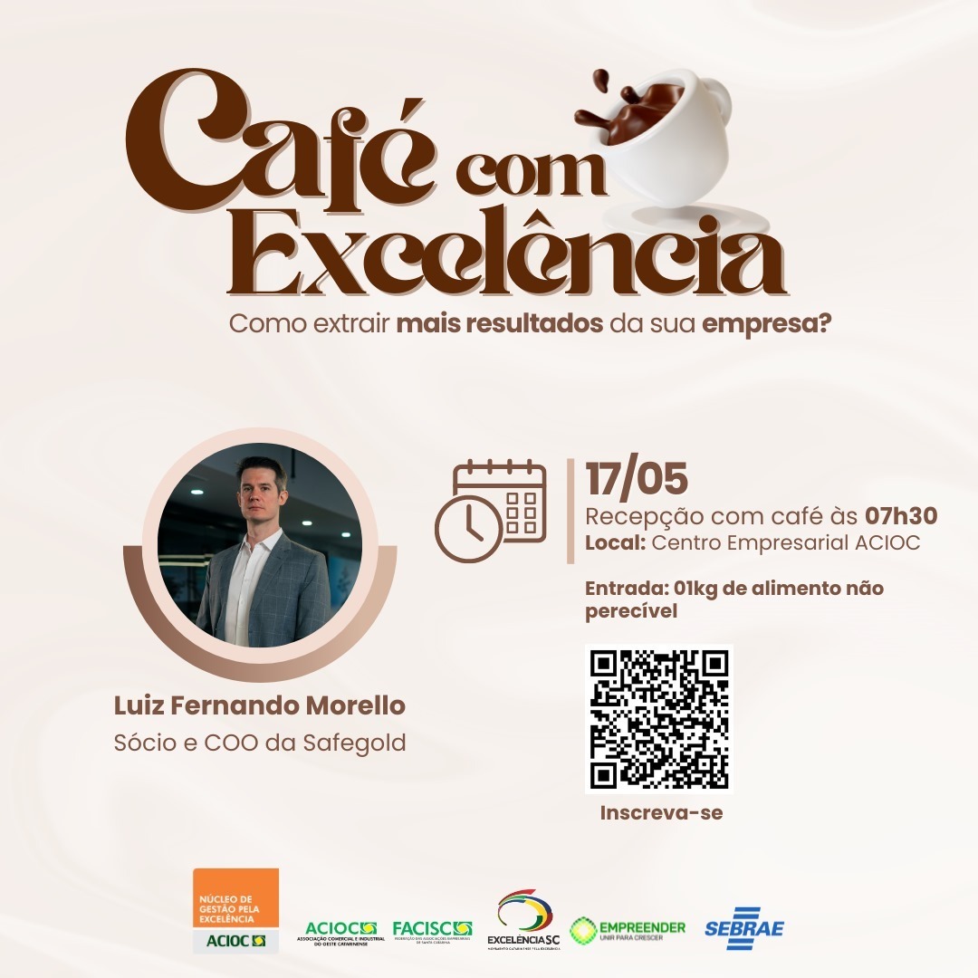 Núcleo de Gestão pela Excelência promoverá palestra sobre como extrair mais resultados da sua empresa, na sexta-feira (17)