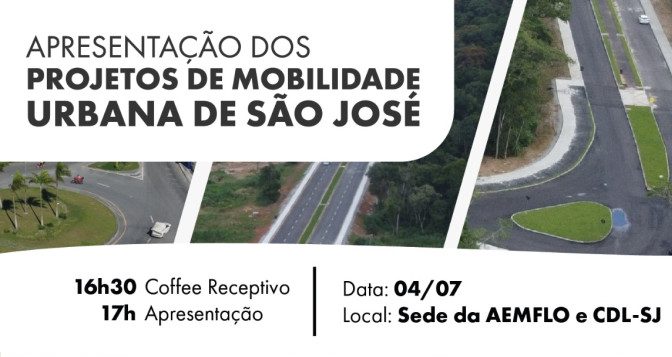 Mobilidade Urbana de São José: venha para a apresentação gratuita Mobilidade Urbana de São José: venha para a apresentação gratuita
