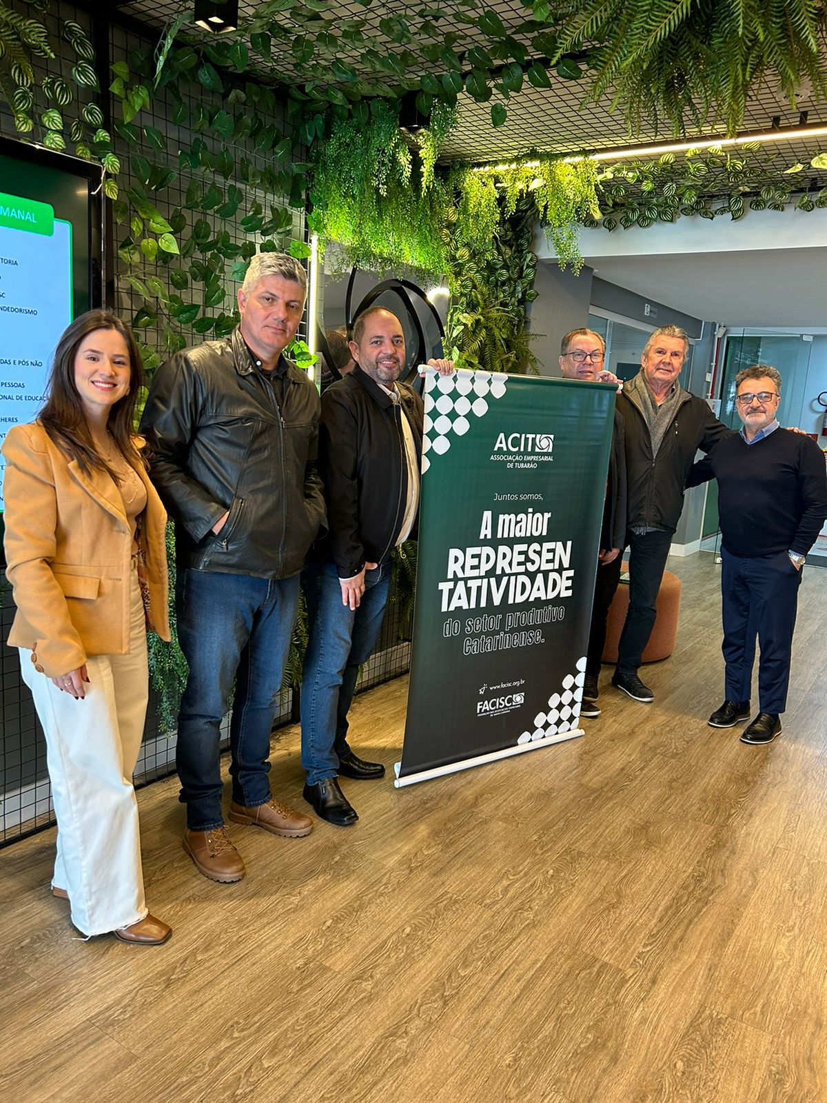 Presidente da Facisc visita associações empresariais de Tubarão, Forquilhinha e Sombrio