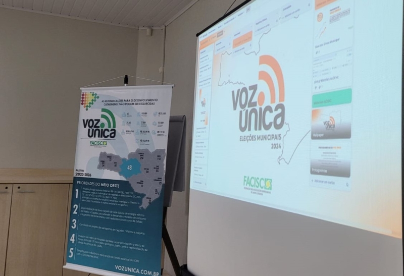 ACIOC iniciará, na próxima semana, a entrega das cartilhas do Voz Única aos candidatos a prefeito
