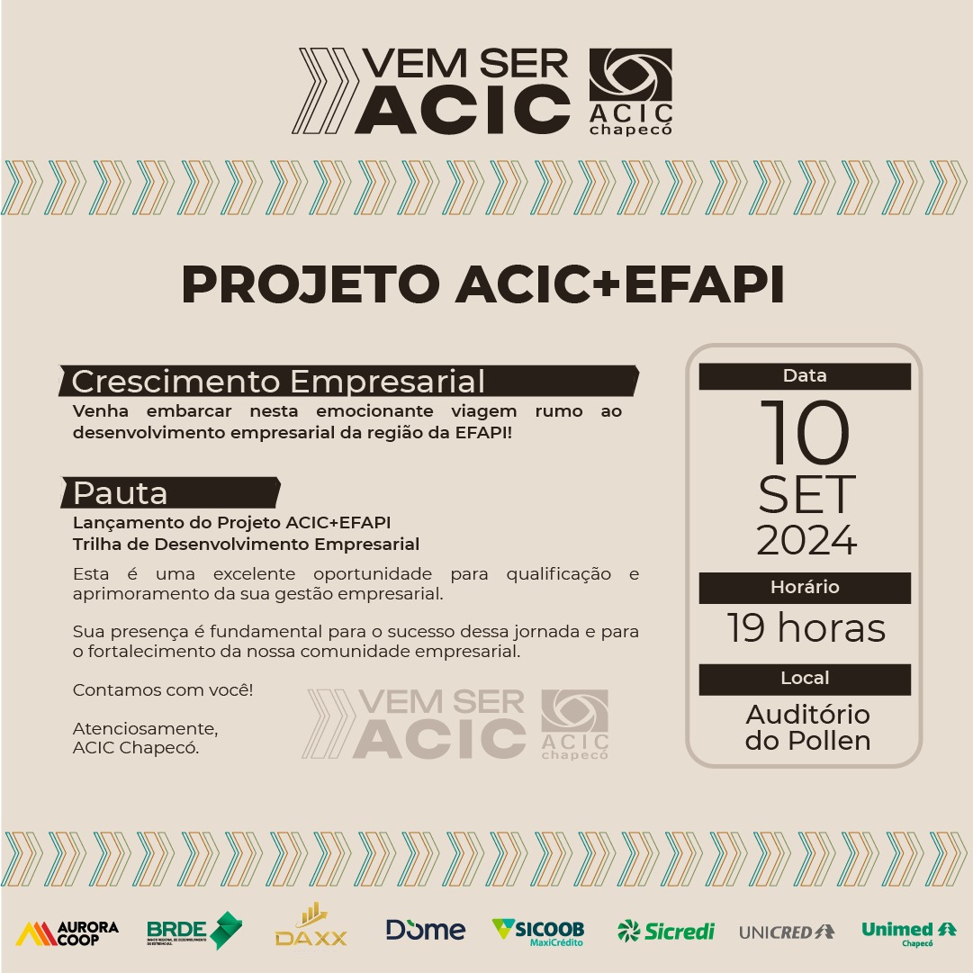 ACIC+Efapi: novo programa da entidade para crescimento empresarial