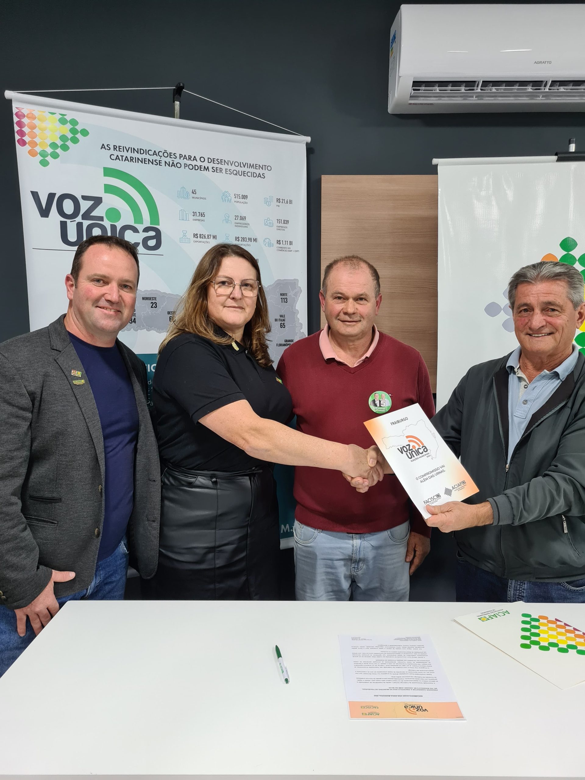 Entrega Voz Unica em Fraiburgo