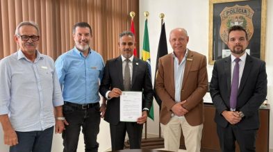 Representantes da ACIBr visitam novo delegado-geral da Polícia Civil, em Florianópolis