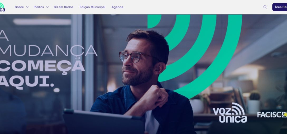 FACISC lança Voz Única 2026 com plataforma digital e 72 pleitos prioritários para Santa Catarina FACISC lança Voz Única 2026 com plataforma digital e 72 pleitos prioritários para Santa Catarina