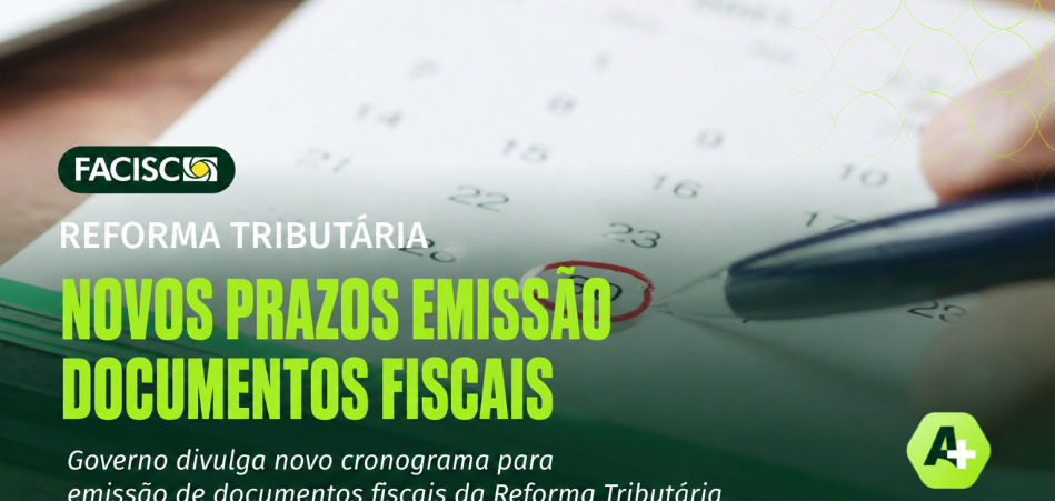 Reforma Tributária: Receita e Comitê Gestor divulgam novo cronograma para emissão de documentos fiscais e adequações nos sistemas Reforma Tributária: Receita e Comitê Gestor divulgam novo cronograma para emissão de documentos fiscais e adequações nos sistemas