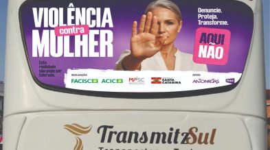 ACIC amplia divulgação da campanha “Aqui Não” com adesivagem de ônibus ACIC amplia divulgação da campanha “Aqui Não” com adesivagem de ônibus