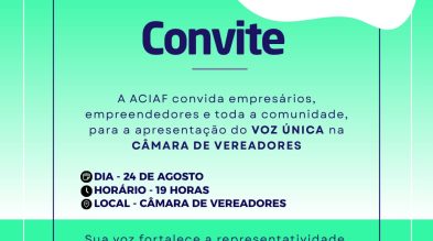 Voz Única é assunto no Legislativo fraiburguense Voz Única é assunto no Legislativo fraiburguense