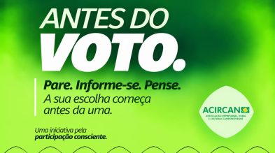 ACIRCAN lança campanha para pautar debate consciente nas Eleições 2026 ACIRCAN lança campanha para pautar debate consciente nas Eleições 2026