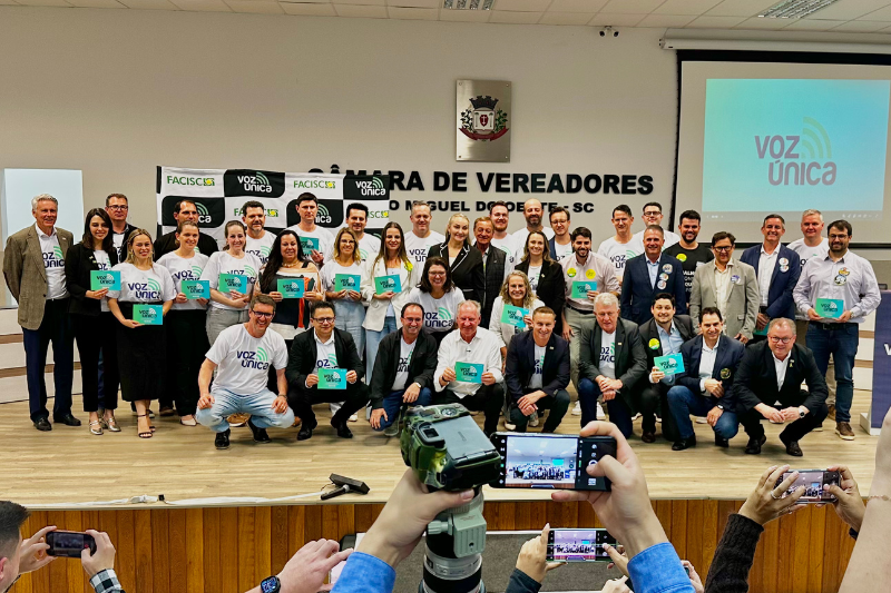 Voz Única 2026 reúne lideranças e candidatos em São Miguel do Oeste para apresentar pleitos do Extremo Oeste e Noroeste Voz Única 2026 reúne lideranças e candidatos em São Miguel do Oeste para apresentar pleitos do Extremo Oeste e Noroeste