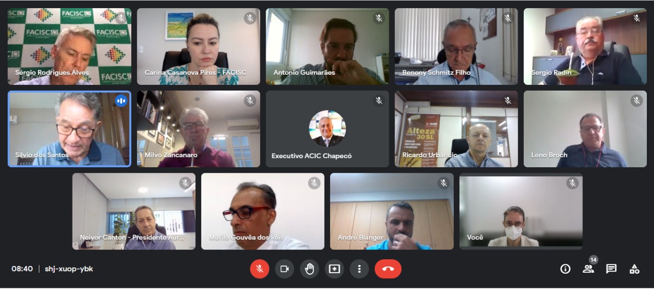 Lideranças do Oeste discutem logística ferroviária catarinense