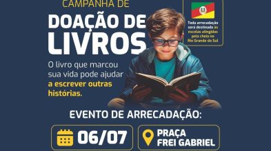 Núcleo de Cooperativas promove campanha de arrecadação de livros para o Rio Grande do Sul