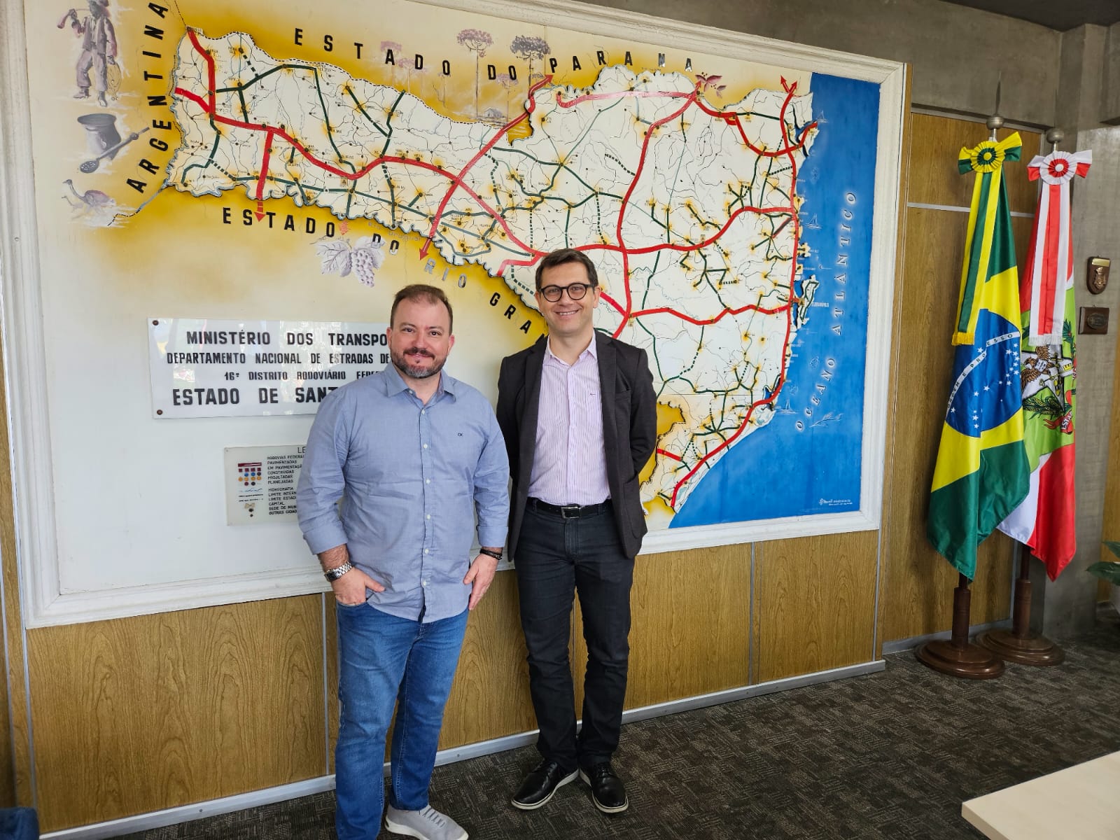 Presidente da Acismo solicita ao Dnit melhores condições para as rodovias locais Presidente da Acismo solicita ao Dnit melhores condições para as rodovias locais