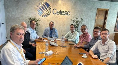 Núcleo de Empresários de Botuverá realiza reunião com presidente da Celesc em Florianópolis