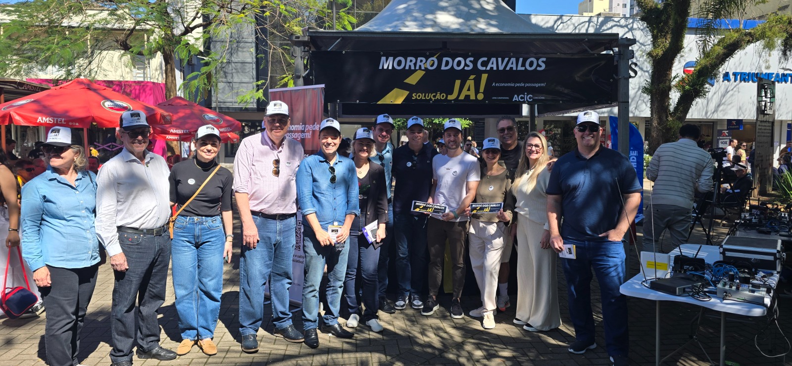 Acic celebra anúncio de obras no Morro dos Cavalos Acic celebra anúncio de obras no Morro dos Cavalos
