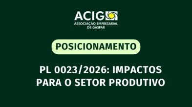 A Associação Empresarial de Gaspar manifesta preocupação com o Projeto de Lei nº 0023/2026, atualmente em tramitação na Assembleia Legislativa de Santa Catarina A Associação Empresarial de Gaspar manifesta preocupação com o Projeto de Lei nº 0023/2026, atualmente em tramitação na Assembleia Legislativa de Santa Catarina